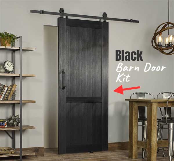 Best DIY Black Barn Door Installation Kit - 1-2-3