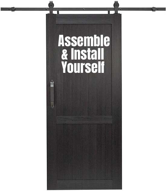 Best DIY Black Barn Door Installation Kit - 1-2-3